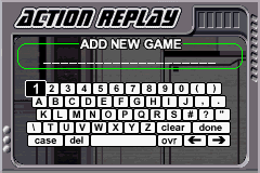 Action Replay v3 - Add Game