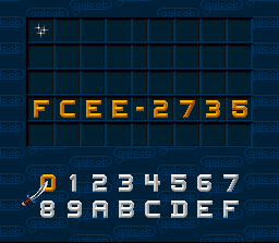 SNES Game Genie Code Entry Screen