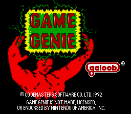 SNES Game Genie Splash Screen